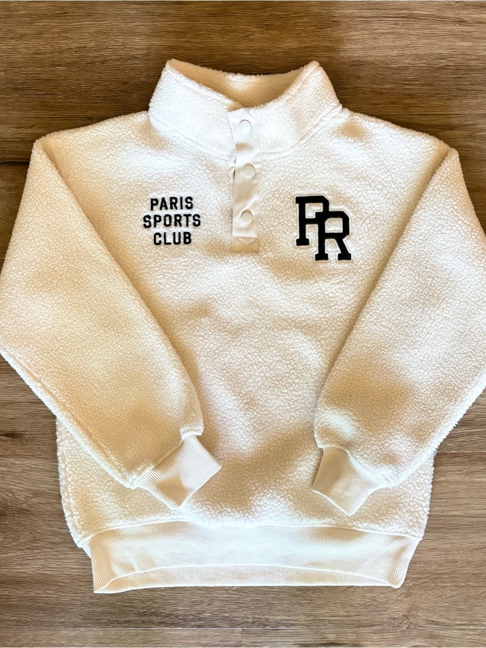 H & M Sports Club Kids Cream Sherpa Pullover